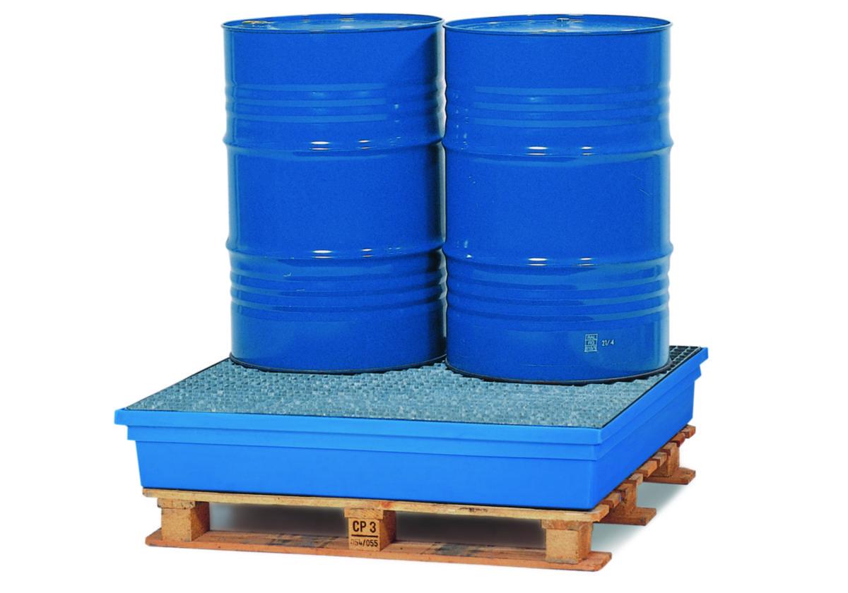 Fatpall Polysafe PSW 2.4 - UPPSAMLINGSKÄRL BASE-LINE PE 295L MED GALLER FÖR 4 FAT