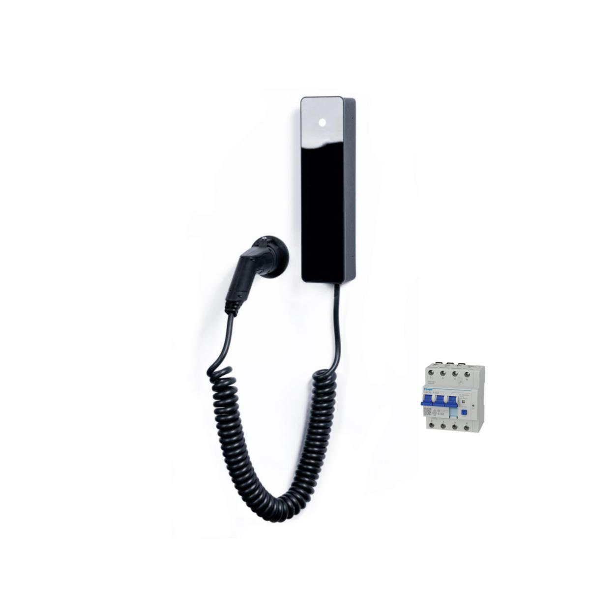 Laddboxpaket P1 4m DOEPKE RCBO - LADDBOXPAKET PRO 2.0 4M SPIRAL PB2EMPWLBBS416D