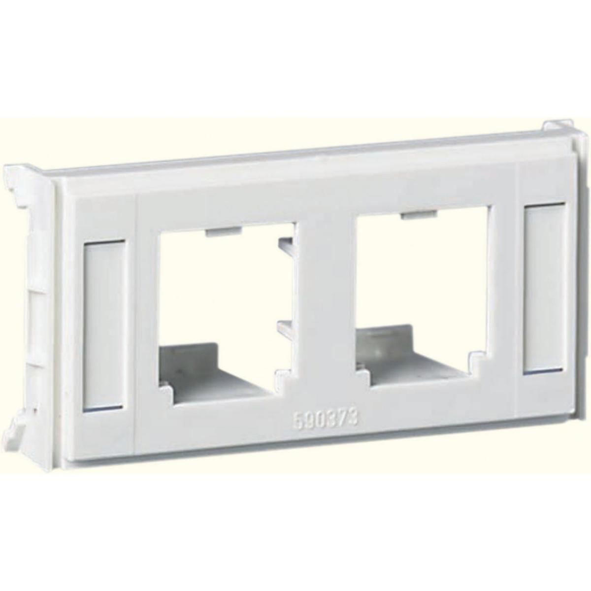 Monteringsbricka för kontaktdon - MONT.BRICKA 2xRJ45 PANDUIT MINI JACK