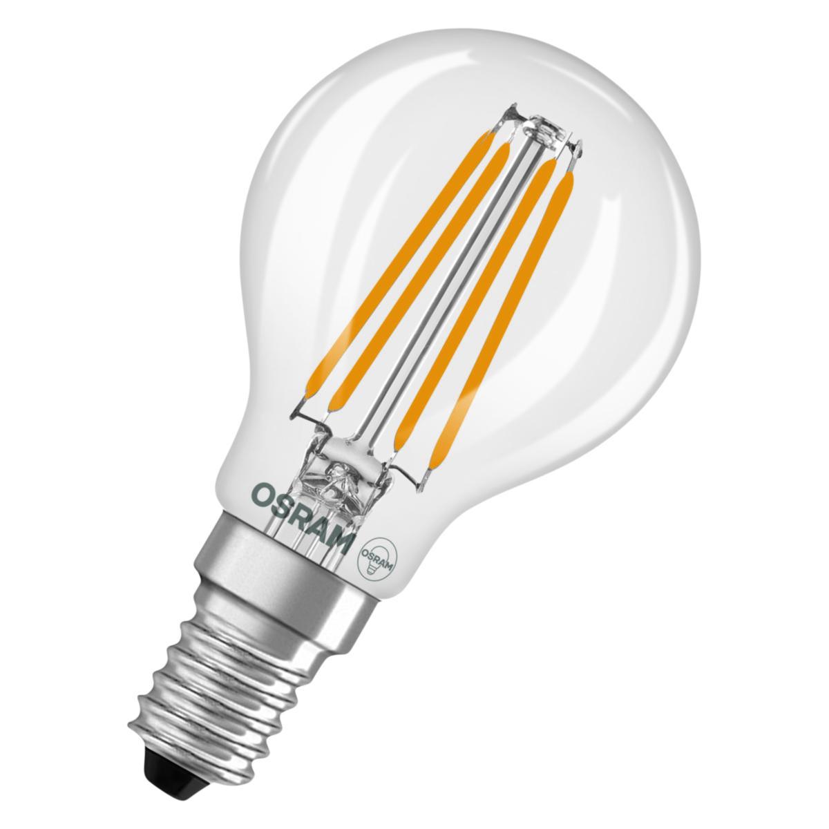 LED-lampa, klot, dimbar, Led Superstar Classic P, box, Osram - LEDLAMPA OSRAM SUPERSTAR DIM KLOT 470LM 3.4W 827 KLAR E14