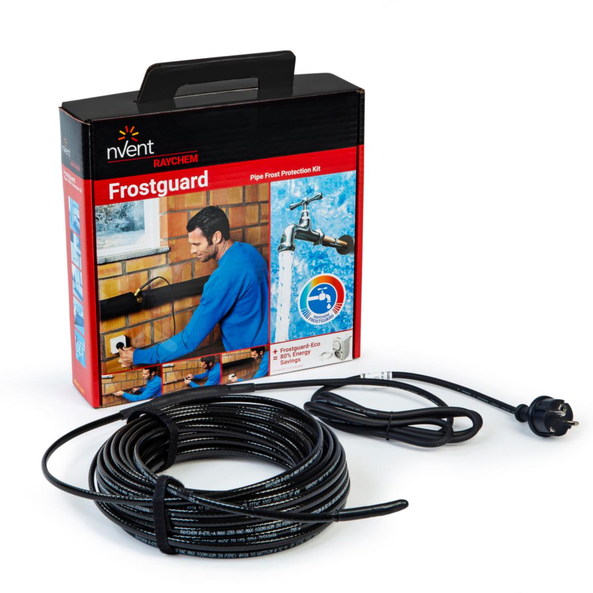 Värmekabel ETL Frostguard - VÄRMEKABEL ETL FROSTGUARD 10 M FROSTSKYDD AV RÖR M STICKPROPP