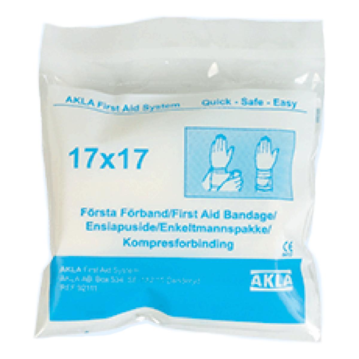 Första förband AKLA 92111 - FÖRSTA FÖRBAND AKLA 92111 STORT 17X17CM