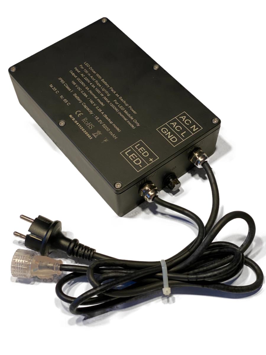Batteribackup för LED-slinga, EasyBattery Pro, Invoide - BATTERIBACKUP EASYBATTERY PRO BAT100 IP65 INVOIDE