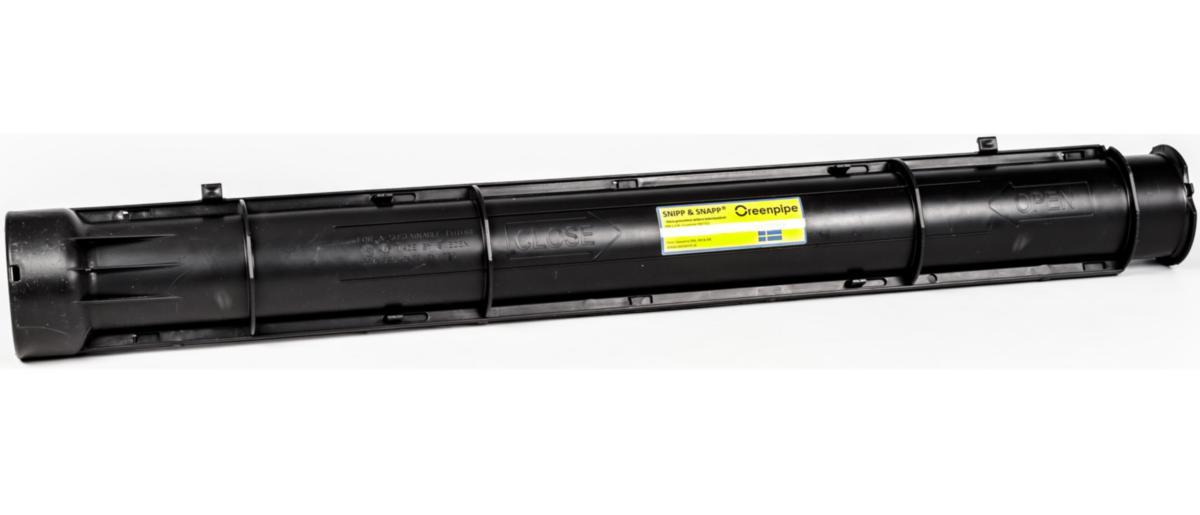 Greenpipe Snipp & Snapp®, SRN Quicklock - RÖR DELAT 160 SRN GUL1.2 M VINKELSBAR 22.5°/M.