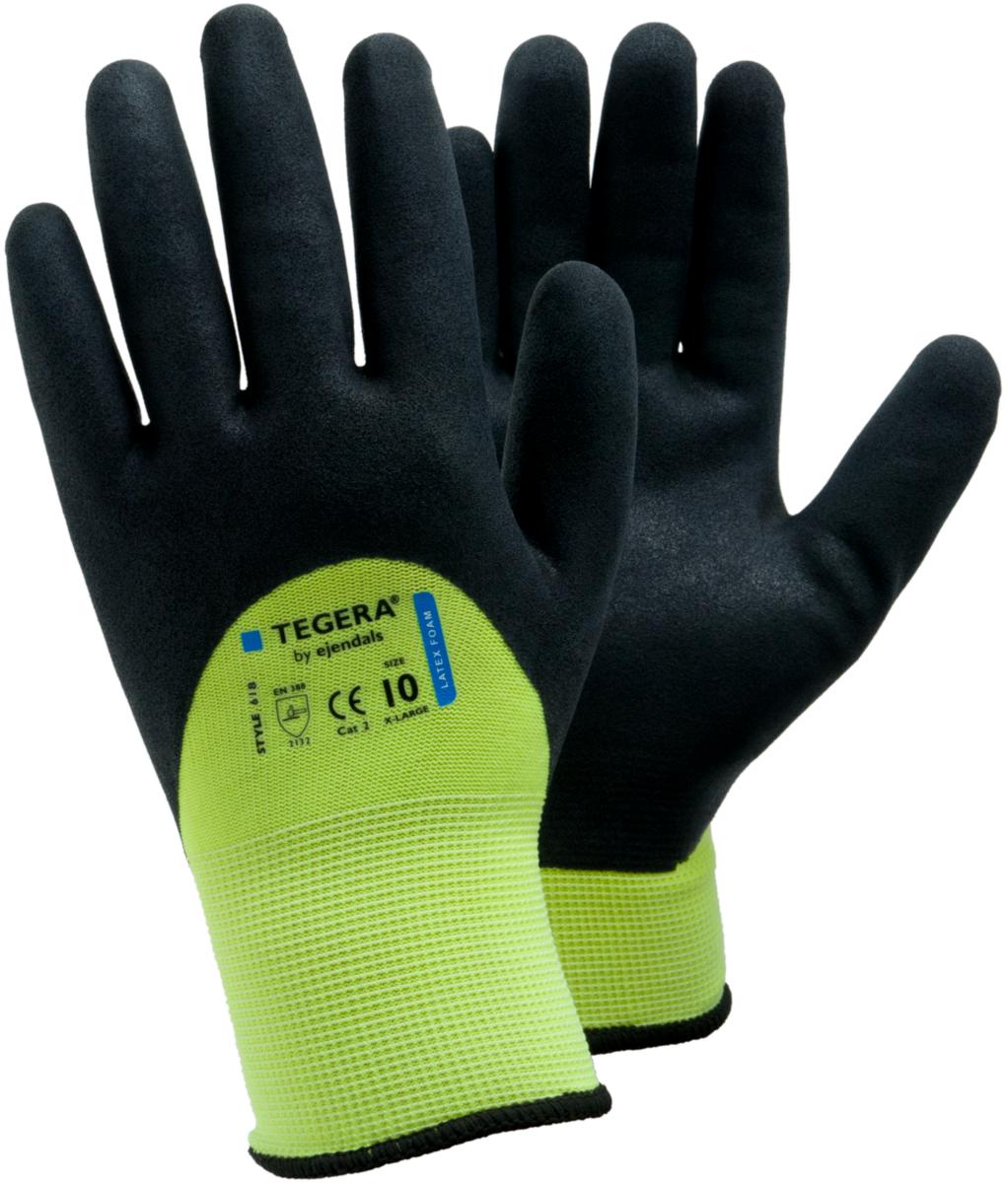 Arbetshandske Tegera 618 - ARBETSHANDSKE TEGERA 618 SYNTET LATEXDOPPAD STL9