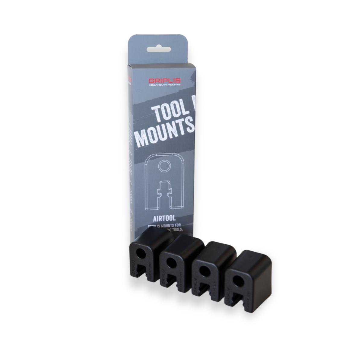 Maskinfäste, väggfäste för 18 V batteridrivna verktyg, Griplis - MASKINFÄSTE GRIPLIS AIRTOOL 18V SVART 4-PACK