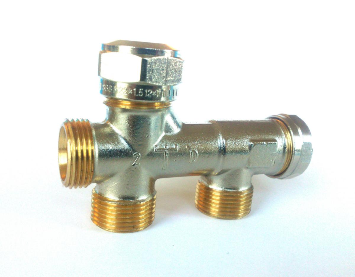 Fördelare till radiatorkoppel RA-K-VB/N, Danfoss - RA-K-VB UNDERDEL DANFOSS IND.PACK 810 ST 2-RÖR M22