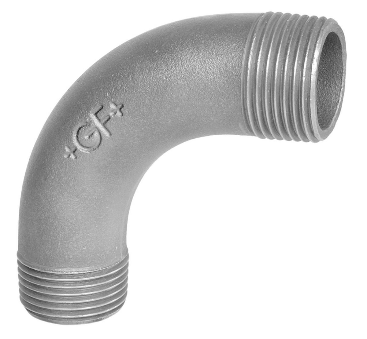 Böj 90° utan muff, aducerad, varmförzinkad. Int nr 3. - 15X90GR GALV AD BÖJ NO 3 UTAN MUFFAR EN10242/A2