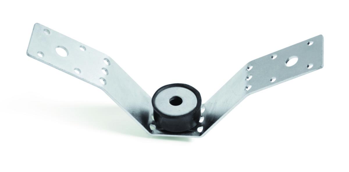 Ventilationskanalfäste med gummidämpning M8 - VENTILATIONSKANALSFÄSTE FFZV MED GUMMIDÄMPN M8