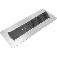 Axessline QuickBox - 3 El  2 USB Laddare
