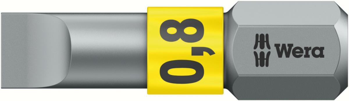 Bits Wera 800/1 BTZ för raka spår - BITS WERA 800/1 BTZ 0,8X5,5 LÄNGD 25MM