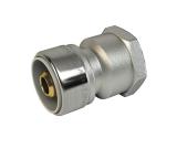 Koppling rak PushFit inv gg krom, LK