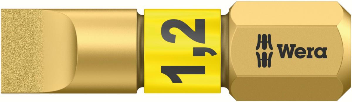 Bits Wera 800/1 BDC för raka spår - BITS WERA 800/1 BDC 1,2X6,5 LÄNGD 25MM