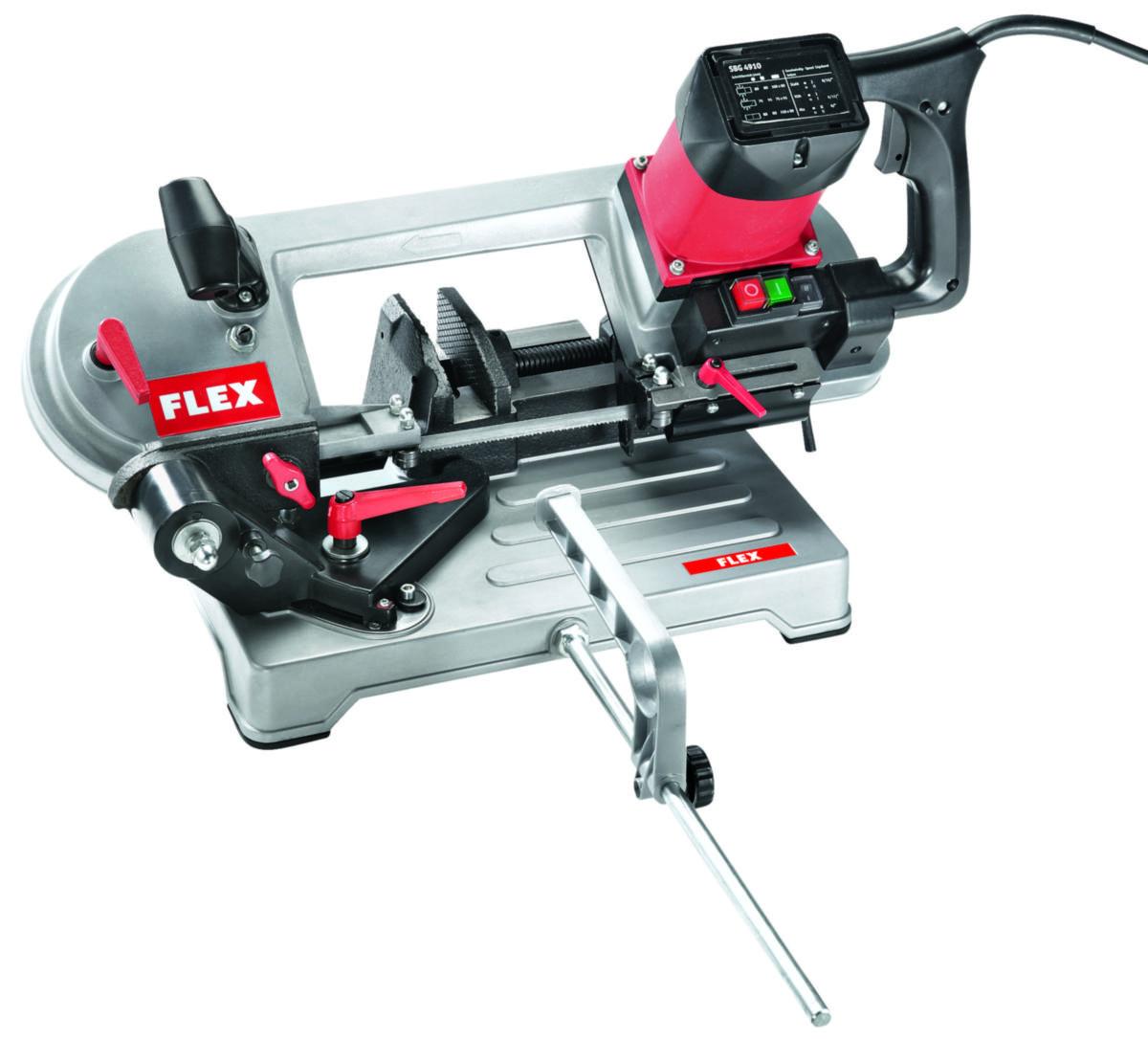 Bandsåg med sågbord Flex SBG 4910 - METALLBANDSÅG FLEX SBG4910 0-45°. 2 BAND HAST. GNISTRFI