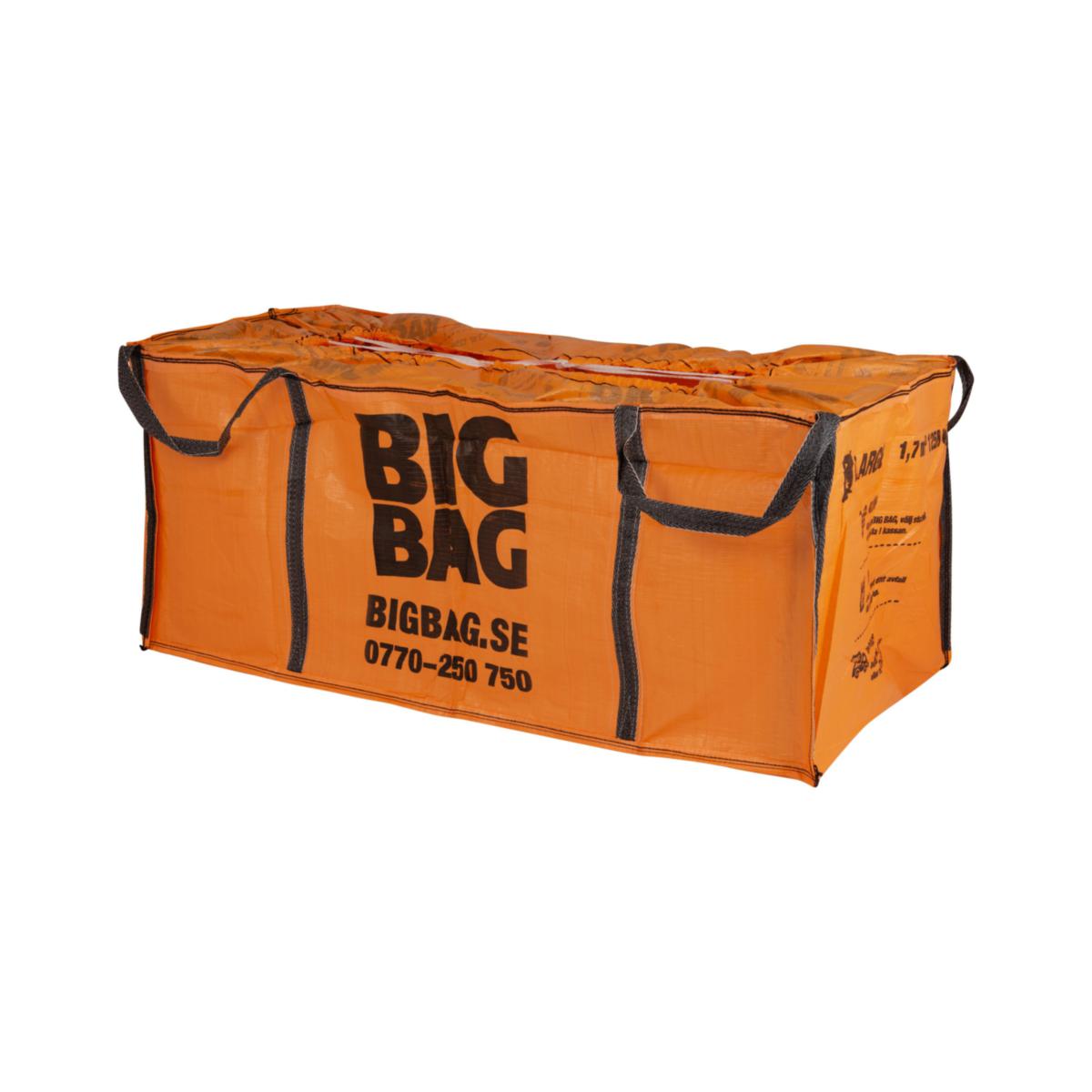 Storsäck Big Bag - STORSÄCK BIG BAG LARGE 1700L 1.7 M3 / 1.25 TON MED LOCK
