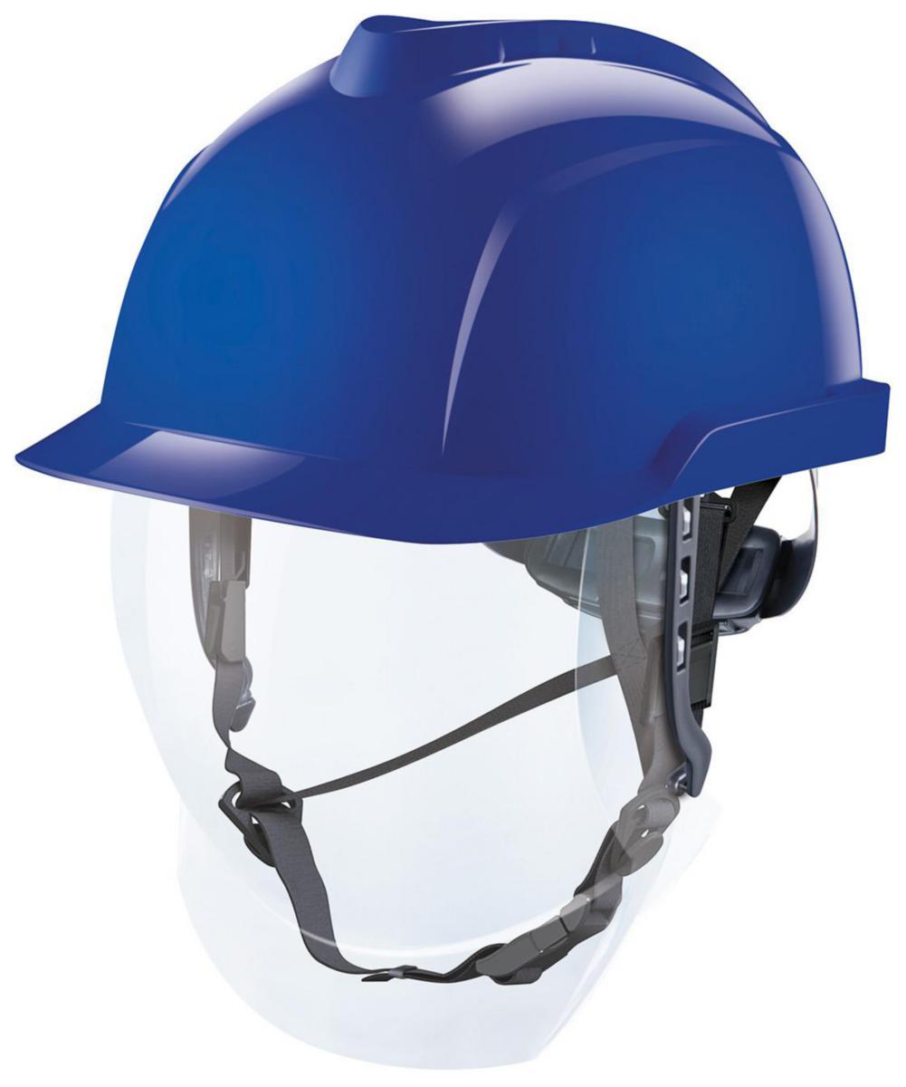 Skyddshjälm MSA V-gard 950 Oventilerad - SKYDDSHJÄLM MSA V-GARD 950 BLÅ OVENT HELT INBYGGT VISIR