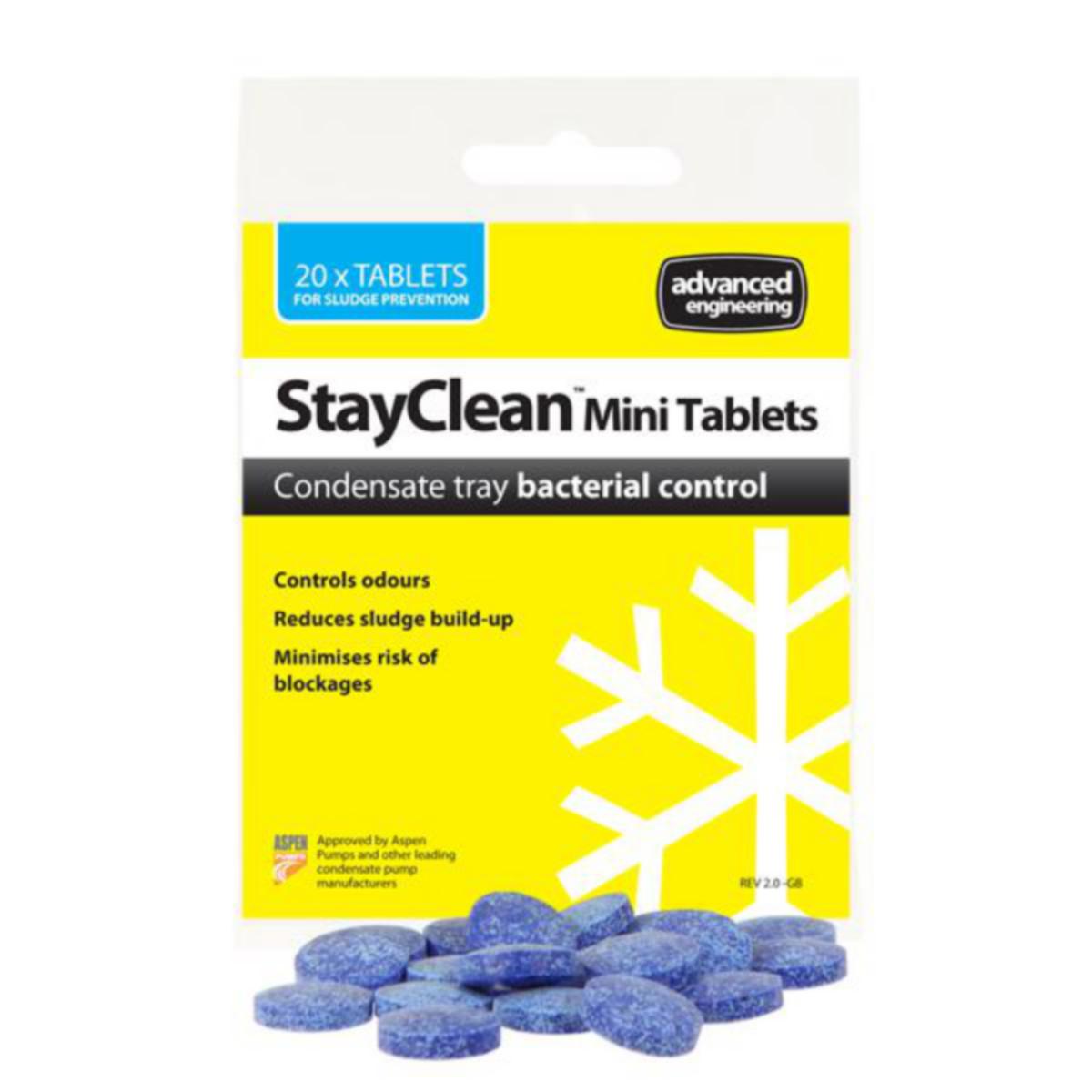 Stayclean rengöringstabletterför kondensvattentråg - STAYCLEAN RENGÖRINGSTABLETTER FÖR KONDENSVATTENTRÅG 20 ST
