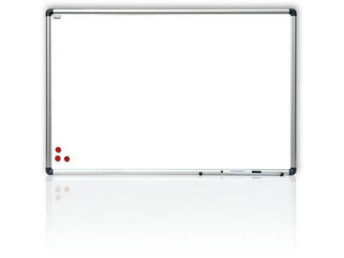 Whiteboard Emalj 200x122cm - WHITEBOARD EMALJ 200X122 CM MAGNETISK INKL PENNHÅLLARE