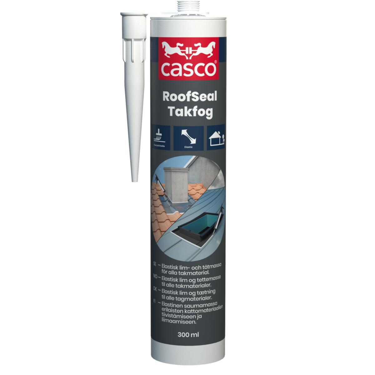 Takfogmassa Casco Roofseal - TAKFOGMASSA CASCO ROOFSEAL SVART 300 ML