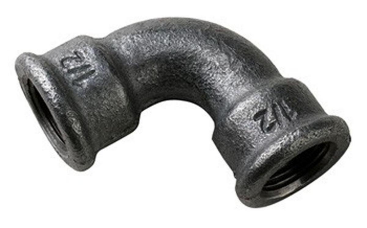 Böj 90° med 2 muffar, aducerad, varmförzinkad, kort, invändig gänga. Int nr 2A. - 25X90GR GALV AD BÖJ NO 2A 2 MUFFAR KORT BÅGE EN10242/A2