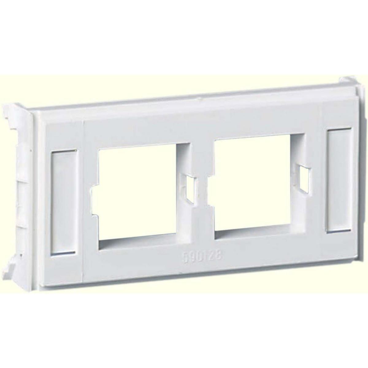 Monteringsbricka för kontaktdon - MONT.BRICKA 2xRJ45 LUCENT BLINDPLUGG