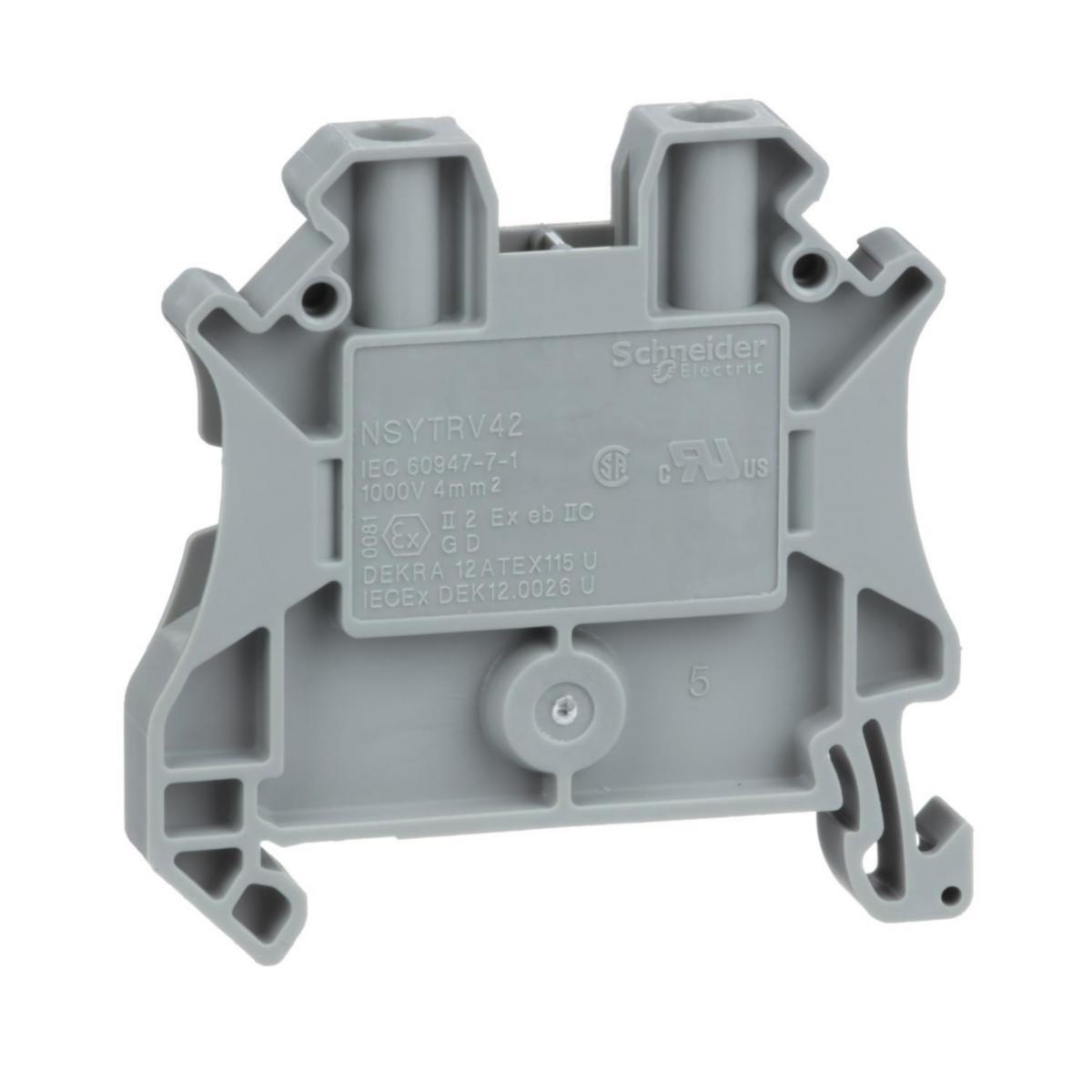 Kopplingsplint NSYTRV - KOPPLINGSPLINT 4MM2  GRÅ NSYTRV42