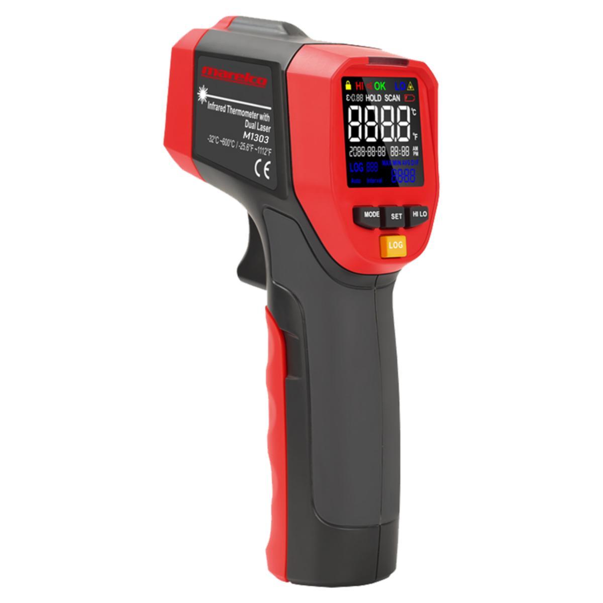 IR-termometer M1303 - IR-TERMOMETER -32C - +600C OPTIK. LASERSIKTE. M1303