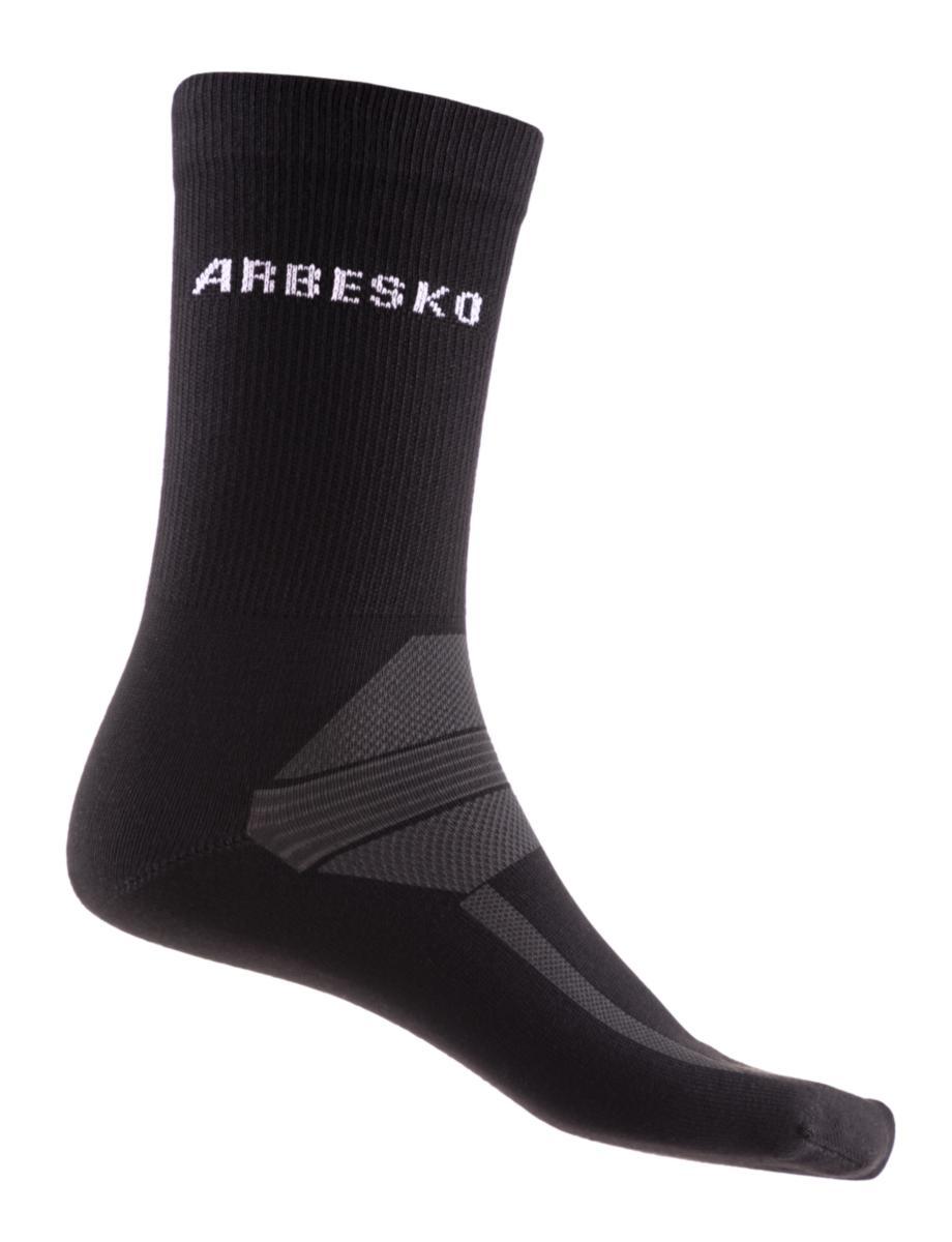 Strumpa Arbesko 20105 - STRUMPA ARBESKO 20105 2-PACK COOLMAX SVART/GRÅ 40-44