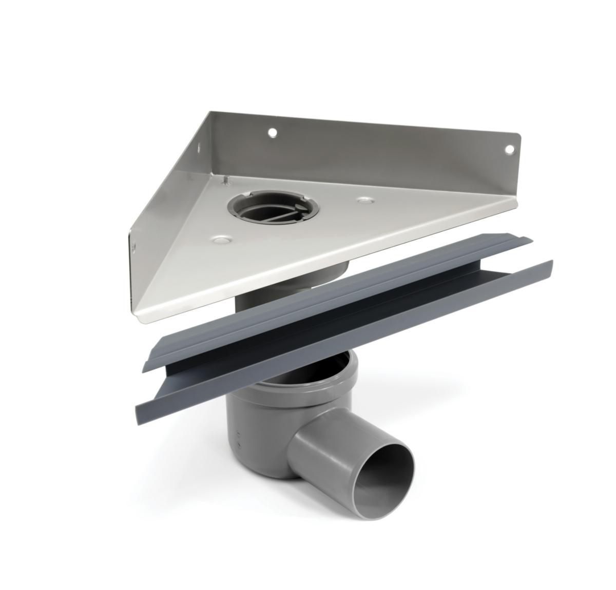 Grundpaket Unidrain hörnmodell , Jafo - UNIDRAIN GRUNDPAKET 4013.0200 HÖRN MODELL, G-BRUNN