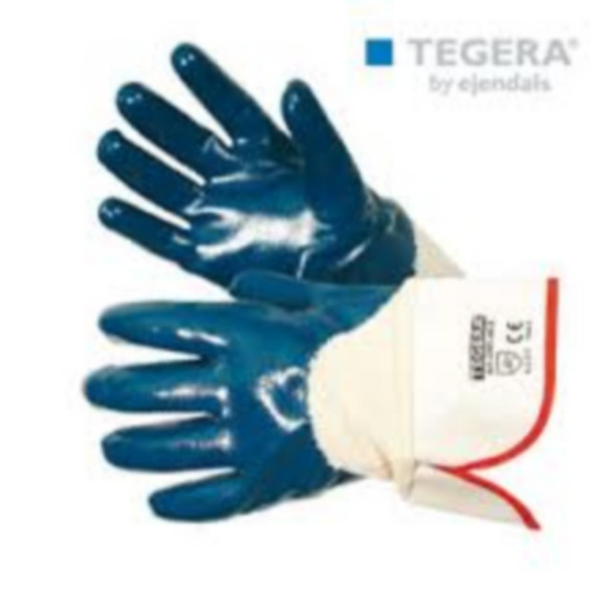 Arbetshandske Tegera 2207 - HANDSKE TEGERA 2207 NITRIL HALVDOPPAD STL 9