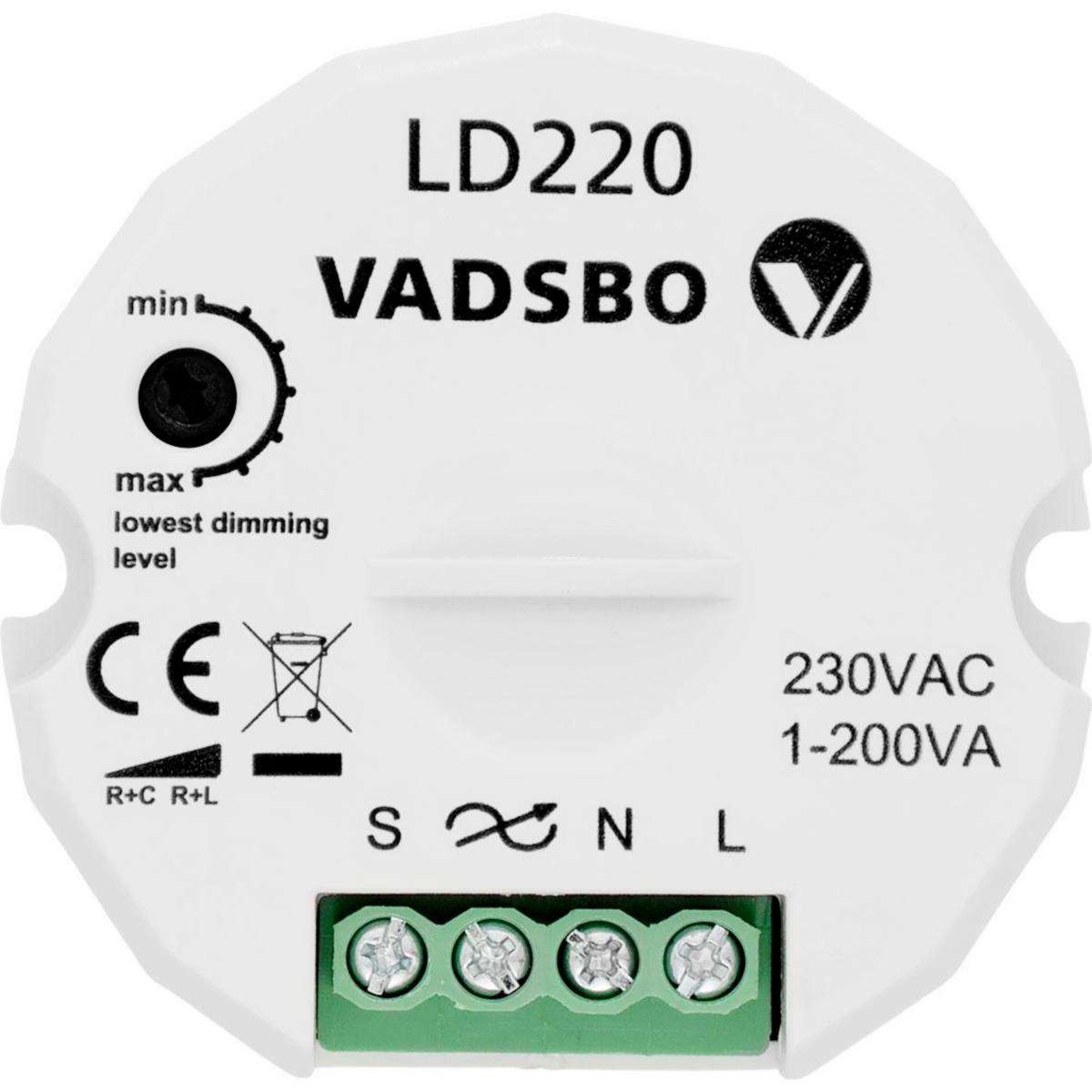 Tryckdimmer dosformat, Vadsbo - TRYCKKNAPPSDIMMER LD220