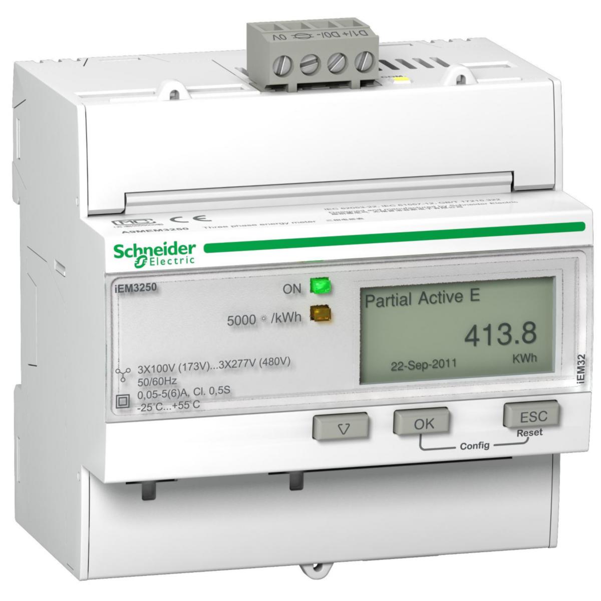 Elmätare A9MEM3250, trafomätning - MÄTARE-KWH CT M KOM iEM3250 A9MEM3250