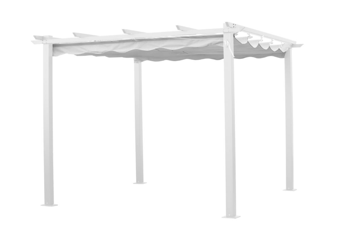 Pergola, aluminium - PERGOLA 3X3 M VITT STATIV, VITT TAK