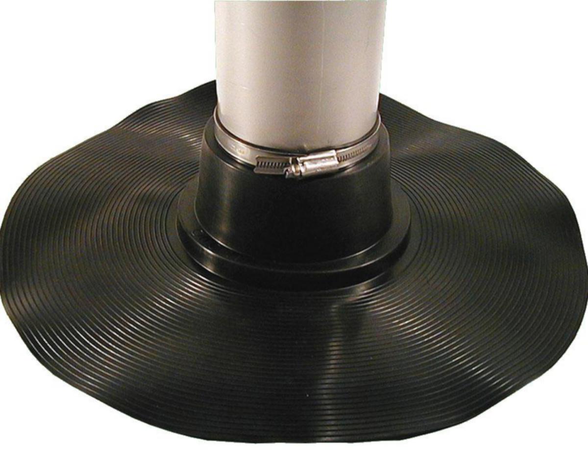 Takstos trappstegsform - TAKSTOS PAPPTAK EPDM 105-125MM TRAPPSTEGSFORM M. SLANGKLÄMMA