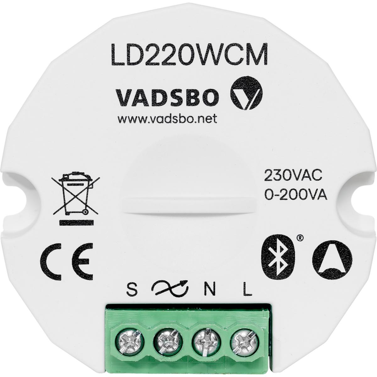 Blåtandsdimmer för LED infällt, Vadsbo - DIMMER BLÅTAND FÖR LED