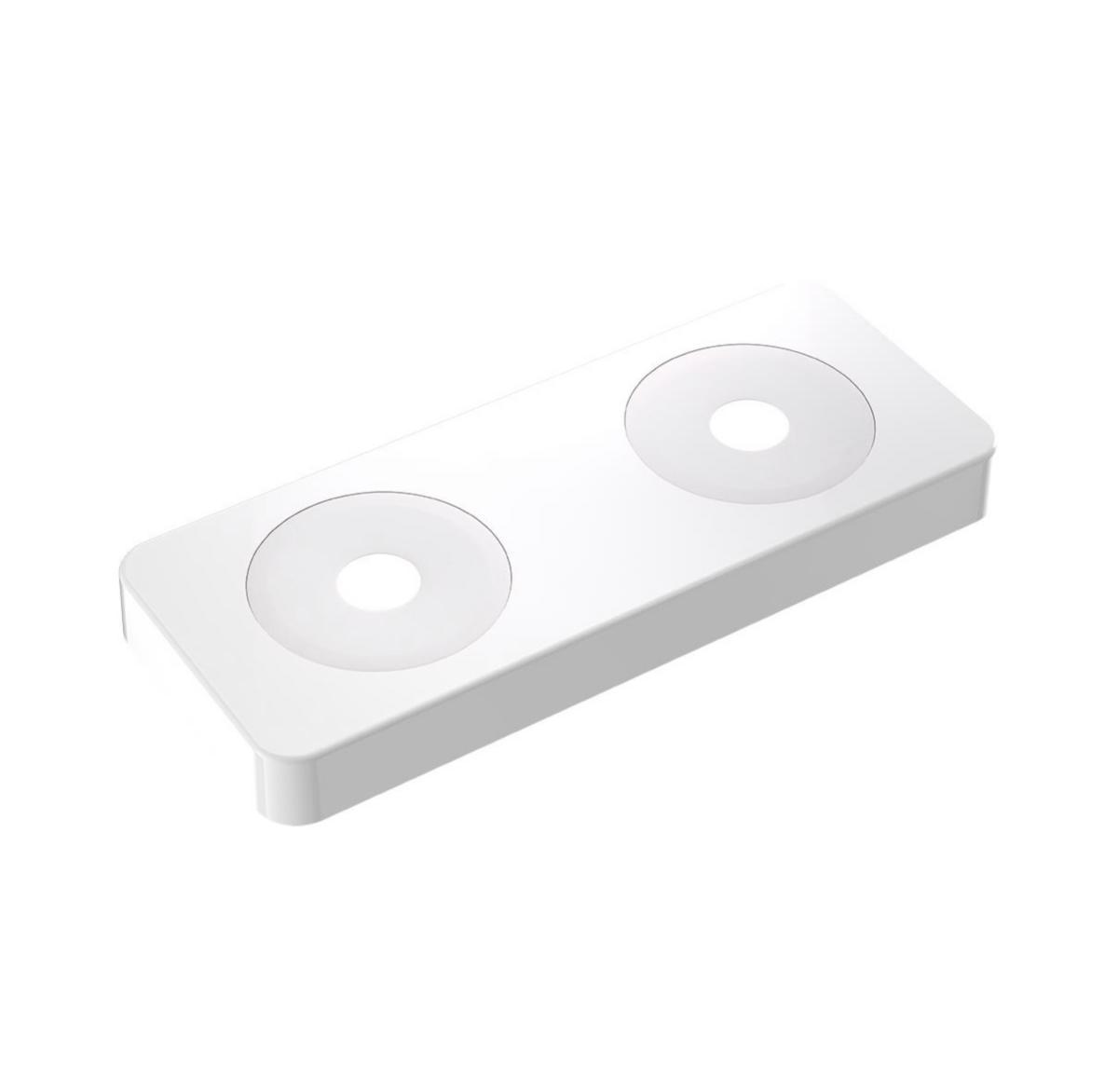 Vulkbricka dubbel 60 c/c extra höjd, Faluplast - VULKBRICKA DUBBEL 12-22MM VIT 60C/C FALU 50600, EJ DELBAR