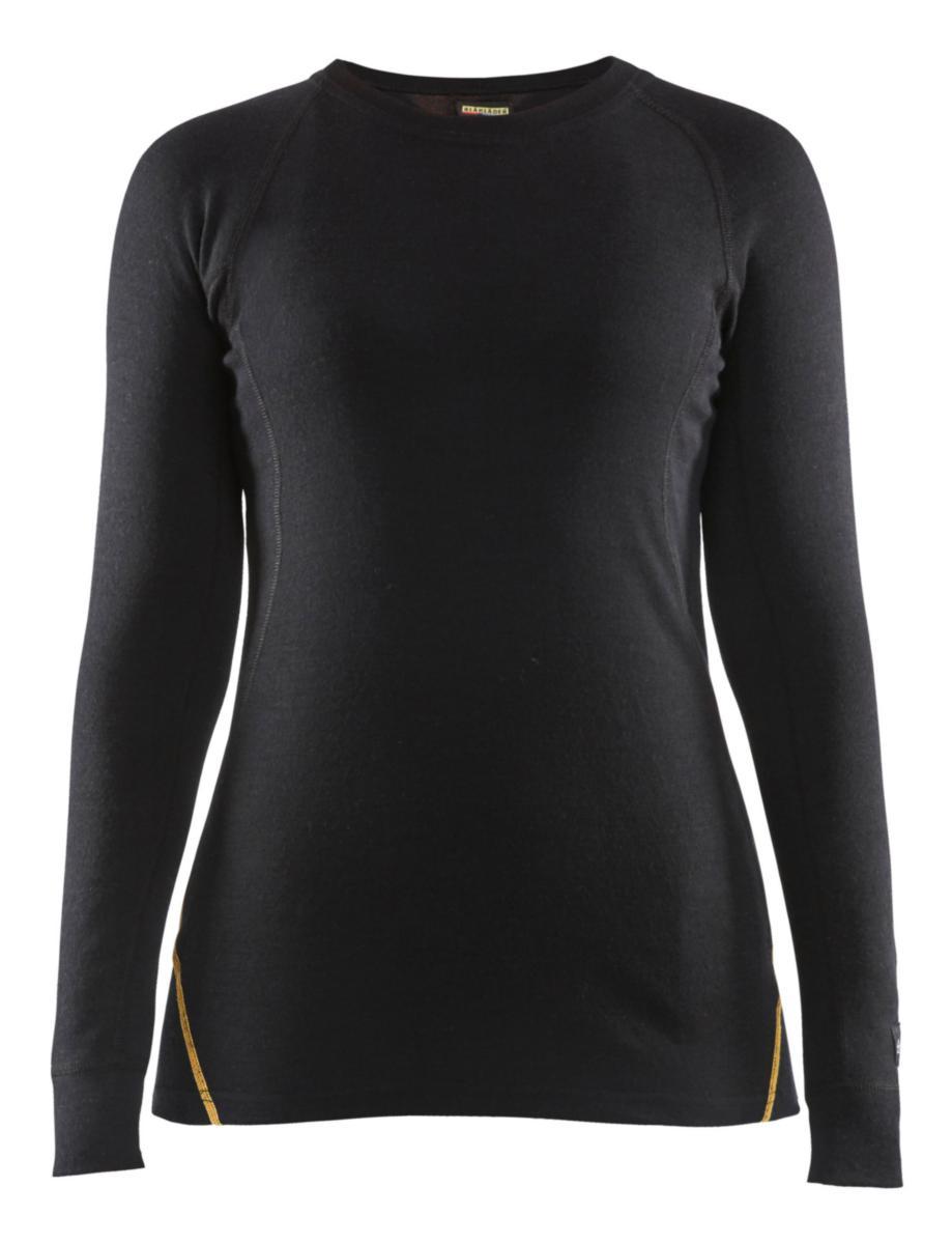Underställtröja Blåkläder 7213-1075 Dam - UNDERSTÄLLTRÖJA FLAM MERINOULL BLK 7213-1075 SVART XS