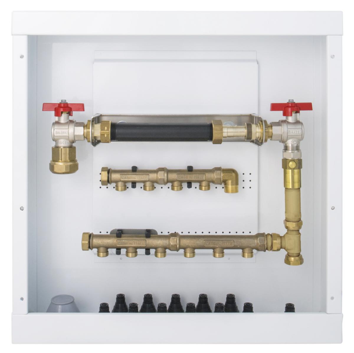 Vattenmätarskåp 550VP 220, Beulco - MÄTARSKÅP VILLA 190-220MM 32PE BACKV. VÄNSTER 6/4. BEULCO