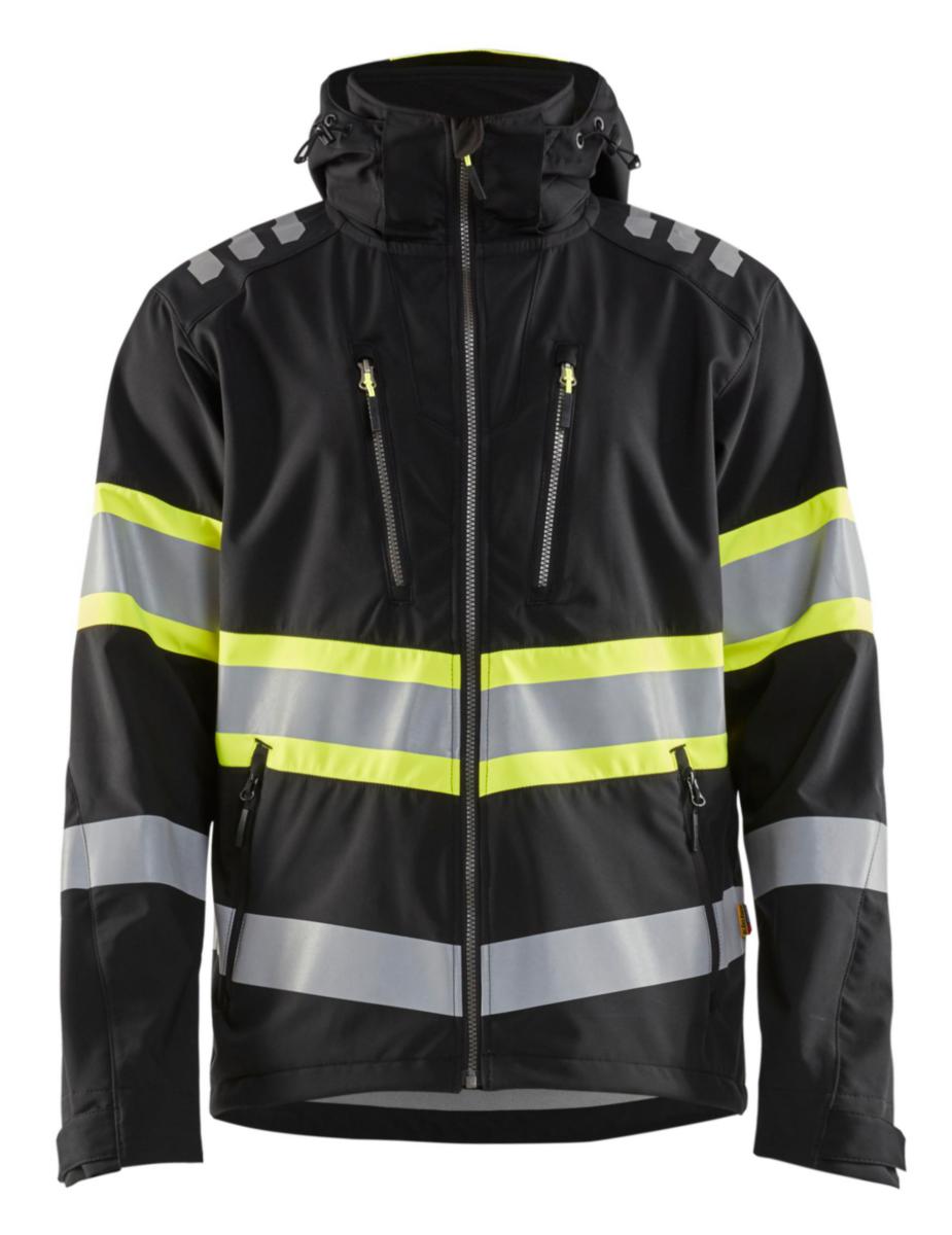 Softshelljacka Blåkläder 4494-2513 - SOFTSHELLJACKA BLK 4494-2513 GUL/SVART VARSEL KL1 STL L