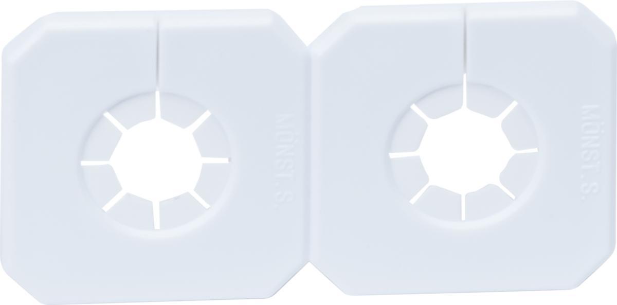 Täckbricka, Duo-Täck, dubbel - TÄCKBRICKA 60 C/C 18-34MM VIT