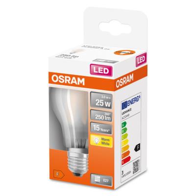 LED-LAMPA NORMAL (25) E27 MATT 827 CL A OSRAM