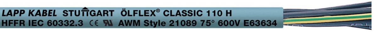 Styr- och maskinkabel halogenfri ÖLFLEX Classic 110 H, Lapp - ÖLFLEX CLASSIC 110 H 3G1.5 N