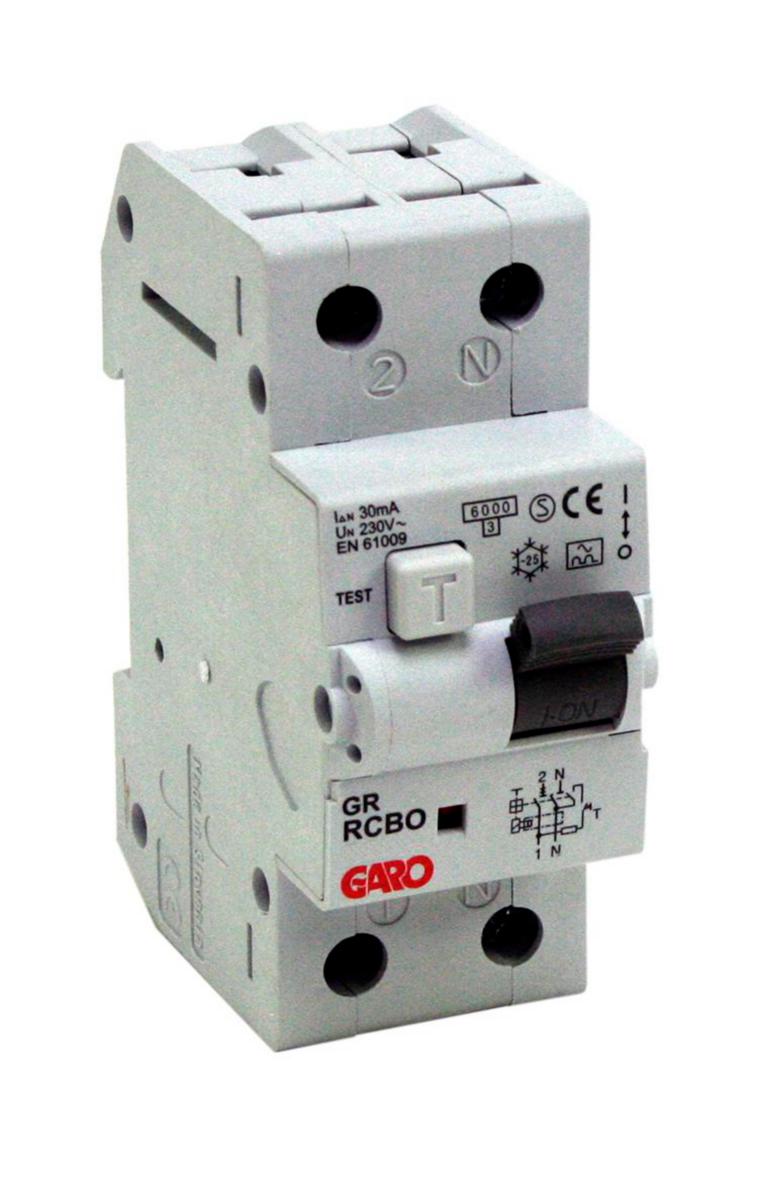 Personskyddsbrytare 6kA 2-polig C-Karakteristik RCBO - PERSONSK BR 1+N 10A C 6kA 2M 