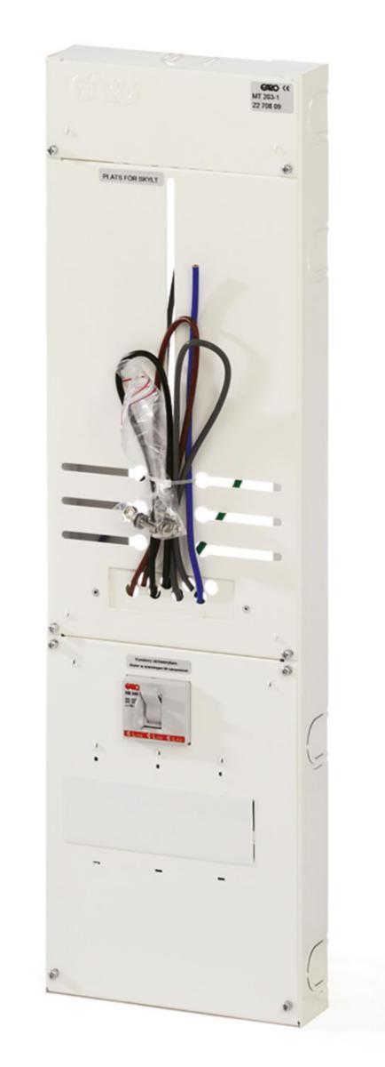 Mätartavla med brytare - MÄTARTAVLA MED BRYT EJ SÄKR MT203-1 HB 1PL2