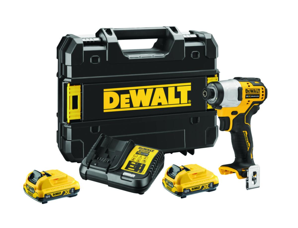 Slagskruvdragare DEWALT DCF801D2-QW - SLAGSKRUVD. DEWALT DCF801D2-QW KOMPAKT 2AH KIT. 12V