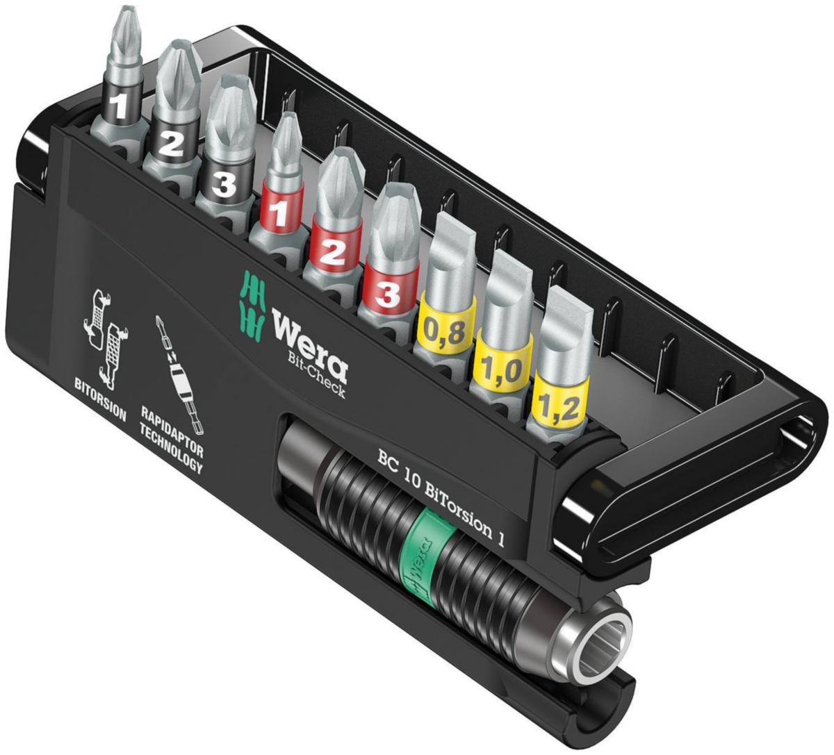 Bitskassett Wera 8700-9 BTZ - BITSKASSETT WERA 8700-9/BTZ 9 BITS+HÅLLARE