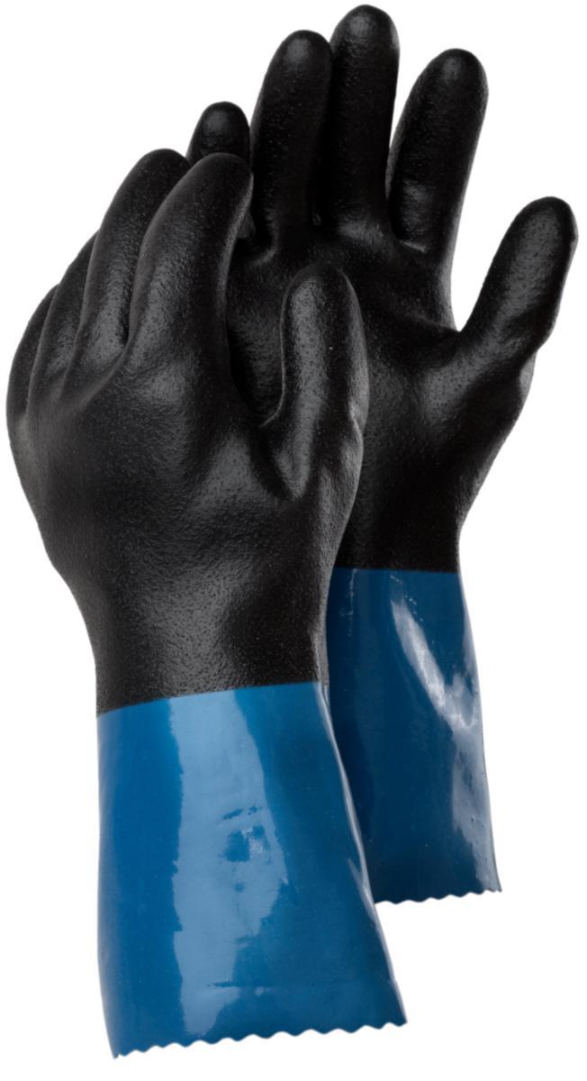 Kemskyddshandske Tegera 71000 - HANDSKE TEGERA 71000 KEMSKYDD NITRIL PVC BLÅ/SVART STL 11