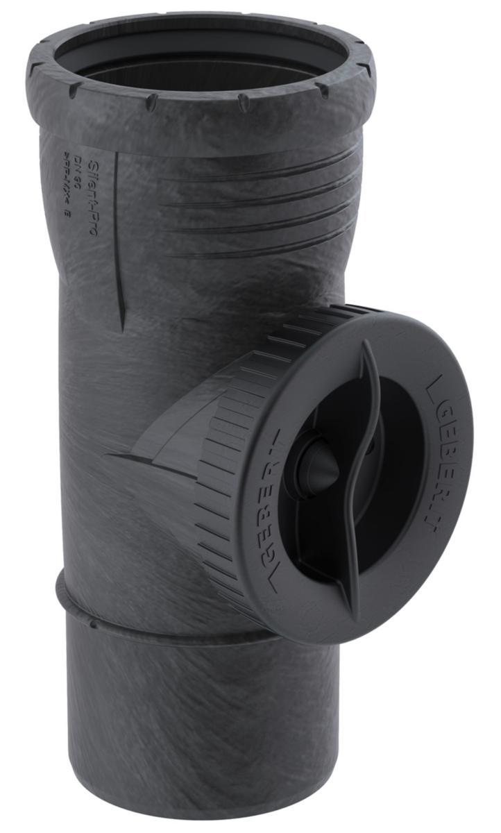 Rensrör 90°, PP, Silent Pro - RENSRÖR 90°. 50MM SILENT PRO. GEBERIT