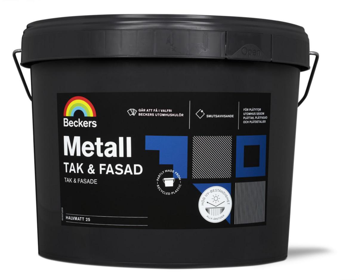 Tak&Fasad Metall - TAK&FASADFÄRG METALL SVART 10L
