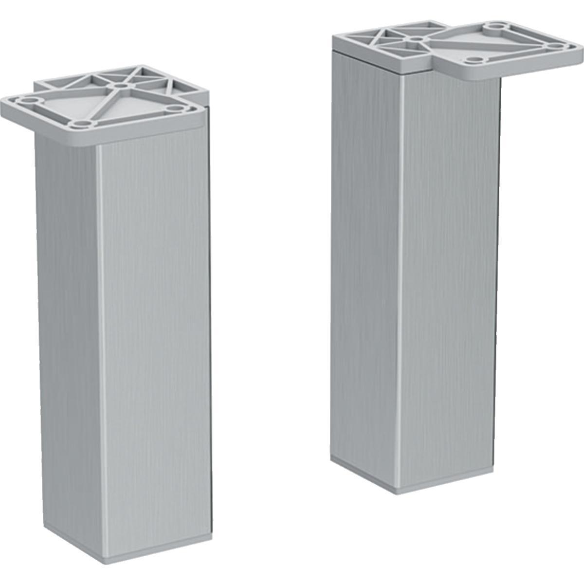 Ifö Elegant Fotstöd - IFÖ ELEGANT FOTSTÖD: B=4CM, H=25-28CM, T=4CM, BORST.ALU